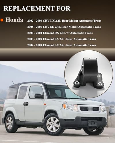 Rear Engine Motor Mount for Honda CRV EX LX 2002-2006,Element DX EXLX 2.4L - style: Set of 1 for Honda Element 2002-2006