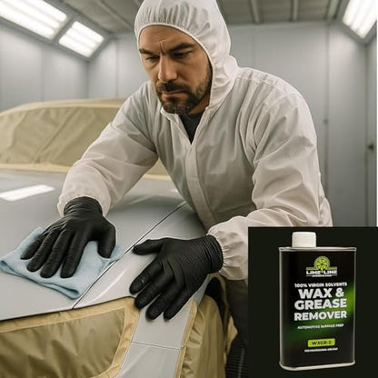 LiME LiNE Wax and Grease Remover – Multi-Surface Paint Prep Cleaner for Auto Body, Metal, Plastic, Fiberglass – Fast-Drying Solvent Degreaser Removes Wax, Tar, Adhesive & Contaminants (1 Pint) - size: 16 Fl Oz (Pack of 1)