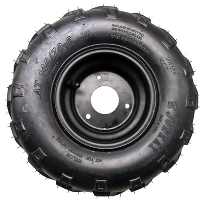 Beeking 145/70-6 left Tires Wheels with Rim For 50cc-80cc ATV Go-Kart.
