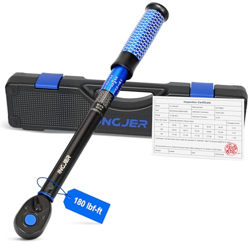 Torque Wrench 1/2, 10-180ft.lb, UPGRADE Torque Wrench Auto - size: 1/2inch 10-180Ft.lb