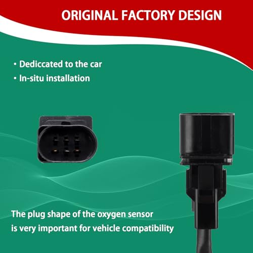 O2 Oxygen Sensor Heated Air Fuel Ratio Upstream Compatible with Audi A4 A8 TT Quattro Volkswagen Beetle Eurovan Golf Jetta Passat Phaeton Touareg 1.8L 2.8L 4.2L 4.9L 6.0L Replace# 234-5115 - size: 234-5115