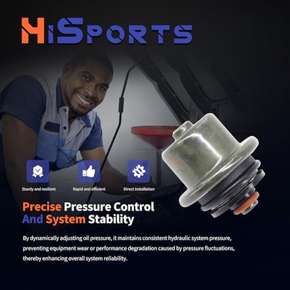 HiSport PR484 Fuel Pressure Regulator PR4020 Compatible with Chevrolet GMC - size: HSFPR484