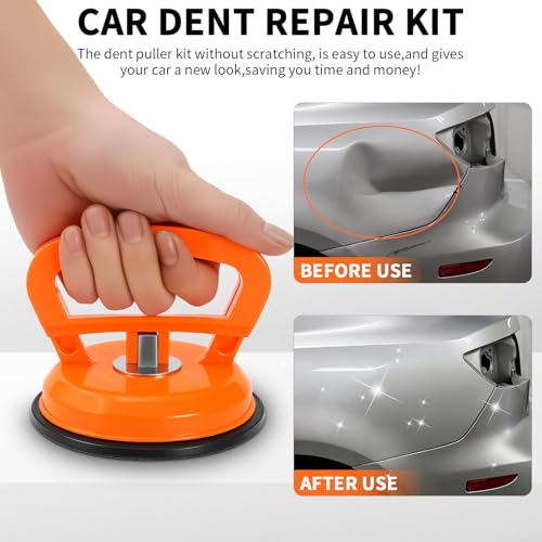 Dent Puller 3 Pack Blue Dent Remover Tool for Car, Paintless Dent Removal Kit Suction Cup Dent Puller for Repair Car Body, Tiles Lifting, Objects Moving