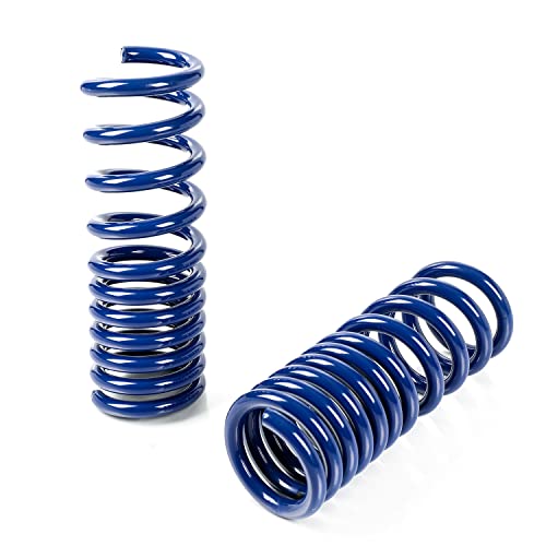 Lowering Springs kit Compatible With Dodge Challenger 2008-2021 V6 V8, 1.5 Inch Front Drop And 1.5 Inch Rear Drop (Blue)