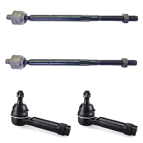 4pc Front Outer Inner Tie Rod End Kit for Dodge Journey 2009-2020 - size: ES800408 EV800611