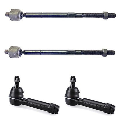 4pc Front Outer Inner Tie Rod End Kit for Dodge Journey 2009-2020 - size: ES800408 EV800611