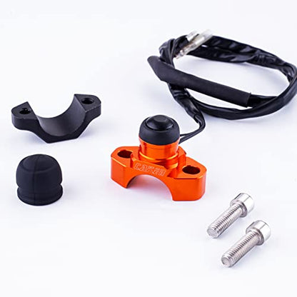 Motorcycle ATV Water Proof Engine Start Stop Kill Switch Button - color: Black