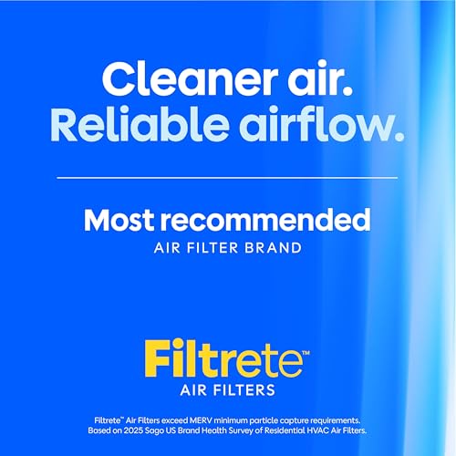 Filtrete 12x12x1 Air Filter, MERV 11, MPR 1000, Allergens & Pet Dander, 3-Month AC and Furnace Filters, Cleaner Air, Reliable Airflow, 4 HVAC Filters (Actual Size 11.68 x 11.68 x 0.81 in) - size: 12x12x1