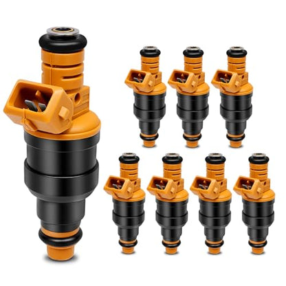 0280150943 Fuel Injectors Set of 8 Compatible with Ford 1993-2004 E150 4.2L - color: F-0280150943