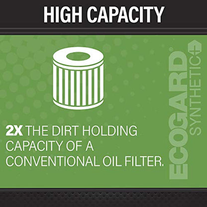 ECOGARD S10382 Cartridge Engine Oil Filter for Synthetic Oil - Premium Replacement | Fits 2014-2022 Mercedes-Benz Sprinter 2500, Sprinter 3500 2.1L; 2014-2023 Sprinter 2.1L
