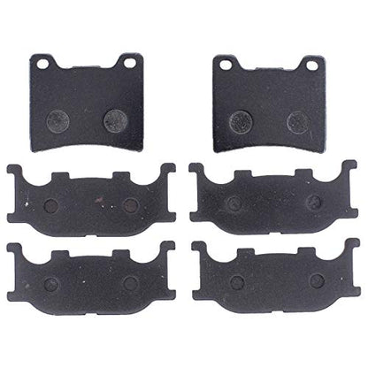 MOTOKU Front and Rear Brake Pads for Vstar 1100 1999-2009
