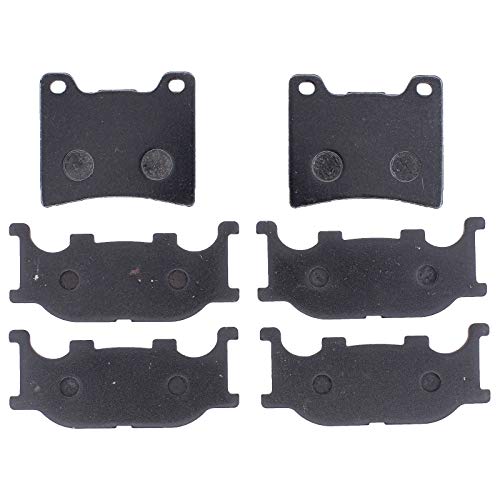 MOTOKU Front and Rear Brake Pads for Vstar 1100 1999-2009