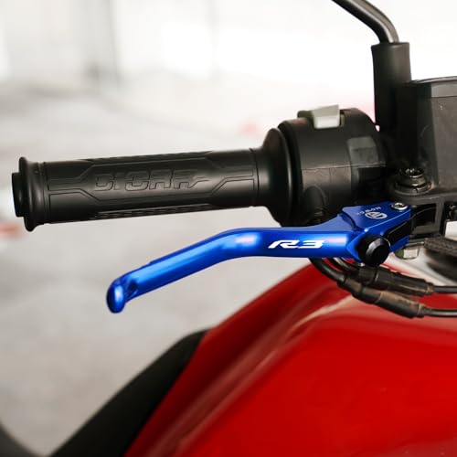MOWOK Fit for Yamaha R3 YZFR3 Adjustable Brake Clutch Levers - color: Blue