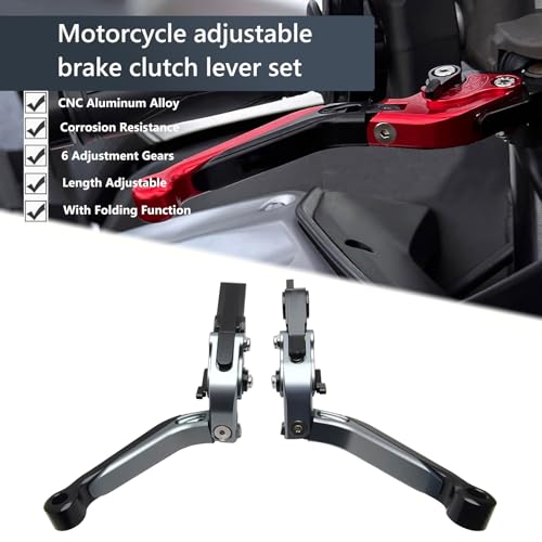 Brake Clutch Levers Replacement for R1250GS R1200GS 2019-2022 - color: Titanium