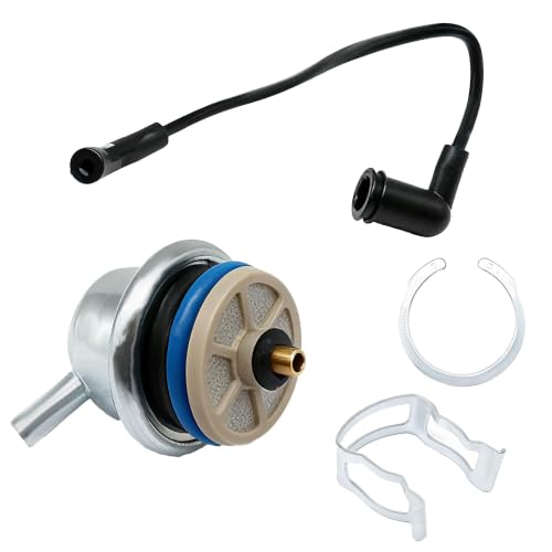 Fuel Injection Pressure Regulator with Vacuum Line Fit for Chevrolet Avalanche 1500 Express 1500 2500 3500 for Silverado Suburban Tahoe Trailblazer GMC Buick Cadillac Hummer Isuzu # 17113660 17113556