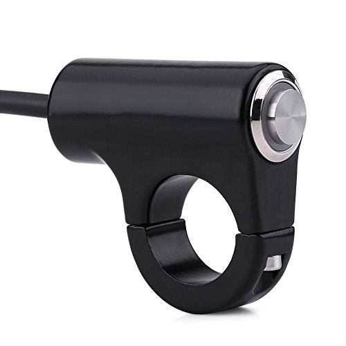 12v 7/8" 22mm Motorcycle Handlebar Switch,Weatherproof Aluminum Alloy Motorcycle Handlebar Mount Switch for ATV Mini Bike Dirt Bike - size: ON/OFF Button with Blue Light