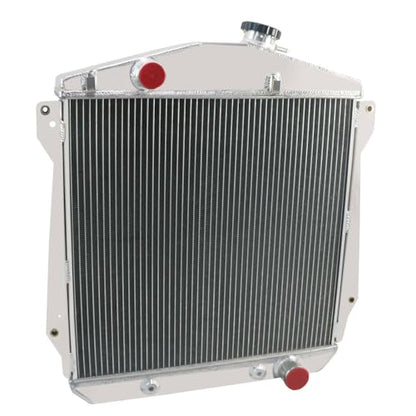 4 Row Aluminum Radiator Compatible with 1943-1948 Chevy Fleetline/Fleetmaster Sedan Coupe/Stylemaster V8 1944 1945 1946 1947 62mm Core Thickness Radiators