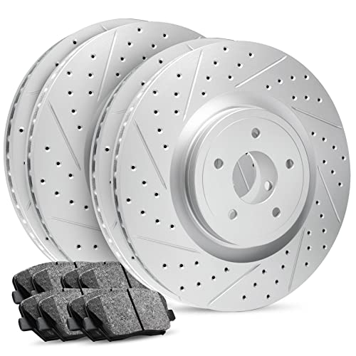 R1 Concepts Front and Rear Brake Kit Fits 2019-2022 Subaru Forester - size: Front and Rear