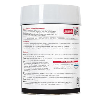 J-B Weld KwikBond Gallon - 15 Minute Filler - Professional Grade