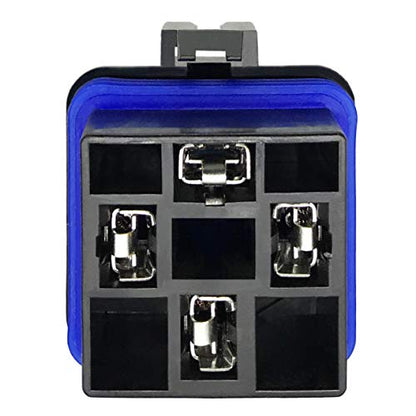 4-pin 80/60Amp 12V DC Waterproof Automotive Relay with Heavy-Duty Wire - size: 1 relay