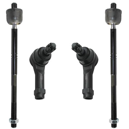 Detroit Axle - RWD 4pc Front Tie Rods Kit for 2004-2008 Ford F-150 - size: 4S502155/group