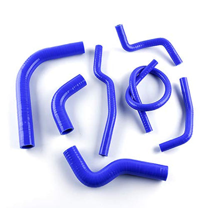 3-Ply Silicone Radiator Hose Kit For Suzu ki SAMURAI 1986-1995 Blue - color: Blue