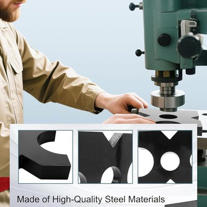 2 Pack Arbor Press Plate 20 Ton and 32 Ton Shop Press Plates AR400F Metal Material 1"X 5"X 5" H Frame Thickened Hydraulic Shop Press Plate Tool with 5 Notch - size: 1 x 5 x 5 inch
