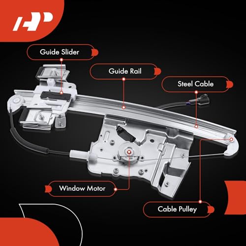 A-Premium Front Driver Side Power Window Regulator with Motor (2-Pin) - style: Front Driver (LH)