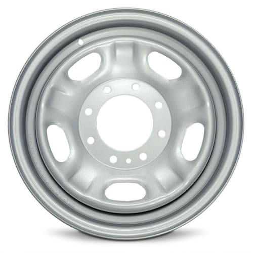 17x7.5 in Steel Wheel Rim 8 Lug 170mm 40mm Offset 125.1mm CB| Powder-Coated Silver finish Fits 2010-2023 Ford F250 | New OEM Replacement | BC3Z1015C - size: 17x7.5 - OEM Replacement F250