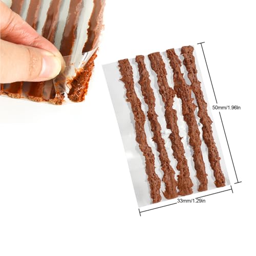 50Pcs Tubeless Tire Repair Bacon Plugs - Universal Rubber Refill Strips for Road & Mountain Bikes