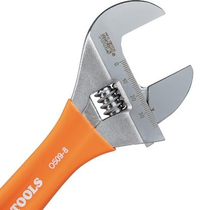 KLEIN TOOLS O5098 8-Inch Extra-Wide Adjustable Wrench - size: 8-Inch
