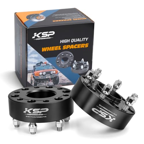 KSP 2inch 6x5.5 Hubcentric Wheel Spacers Compatible with 19-26 Ram 1500 - size: 2inch-6 lug-M14x1.5