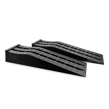 HOXWELL Portable Car Ramps for Oil Changes High Lift, Heavy Duty Low Profile Car Ramps for Jack Support, Vehicle Ramps for Garage, 31.5''x8.1''x4.9'', GVW 10000 LBS, 2PCS - size: 270-2PCS