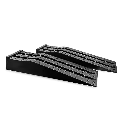 HOXWELL Portable Car Ramps for Oil Changes High Lift, Heavy Duty Low Profile Car Ramps for Jack Support, Vehicle Ramps for Garage, 31.5''x8.1''x4.9'', GVW 10000 LBS, 2PCS - size: 270-2PCS