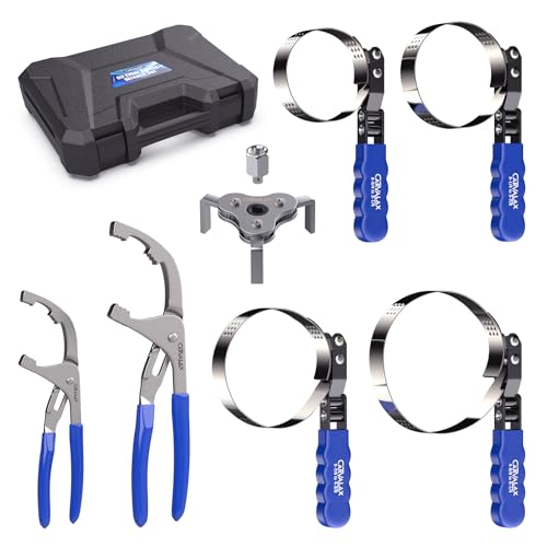 CARVALAX 8PCS Oil Filter Wrench Set
