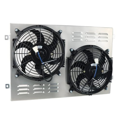 Aluminum Radiator Shroud Electric Fan for 1967-1970 1968 1969 Ford Mustang Ranchero Fairlane Torino Ltd V8 67 68 69 70