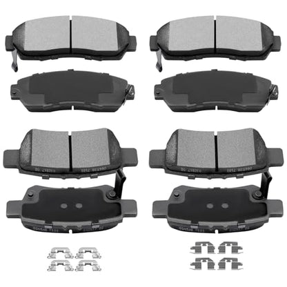 Front Rear Brake Pads,ECCPP 8pcs Ceramic Disc Kits For Honda For Odyssey - size: Front D1089-7994 + Rear D1088-7993