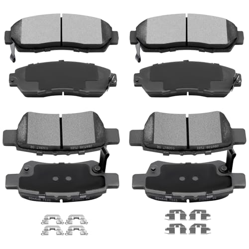 Front Rear Brake Pads,ECCPP 8pcs Ceramic Disc Kits For Honda For Odyssey - size: Front D1089-7994 + Rear D1088-7993