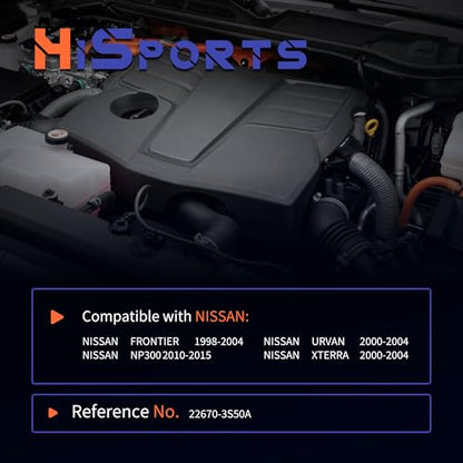 HiSport 22670-3S50A Fuel Pressure Regulator Nissan Frontier - size: HSFPR3S50A