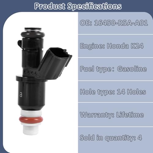 Compatible with/Honda 2012-2014 CRV 2.4 Fuel Injectors