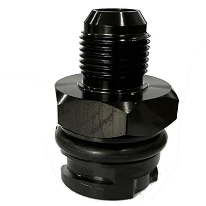 Billet Aluminum Valve Cover Oil Cap w/-8 AN Fitting Black for LS LSX LS1 LS2 LS3 LS6 LS7 - size: 8AN