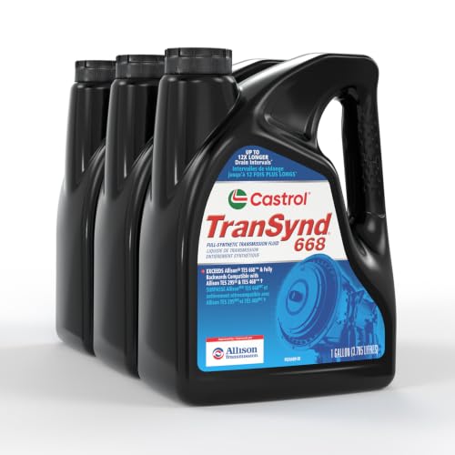 Castrol TranSynd 668 Full-Synthetic Auto Transmission Fluid, 1 GA, 3 Pack