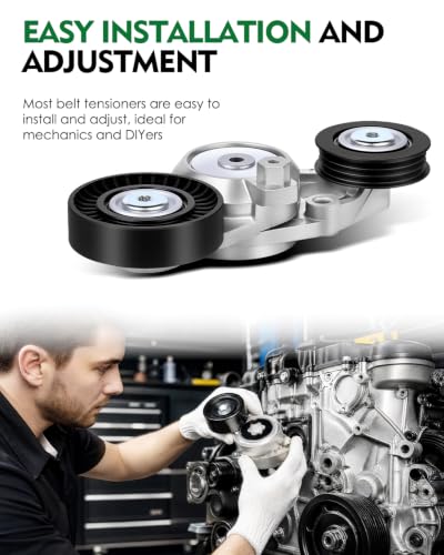 Belt Tensioner Assembly with 2 Pulley for:-Toyota Camry 2010 2011 - size: 39095