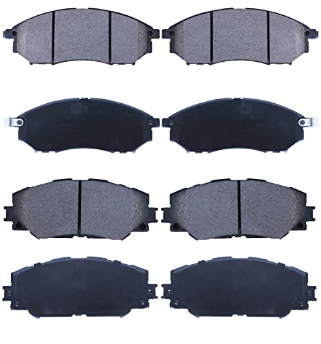 Compatible with Front & Rear Brake Pads Ceramic Pathfinder 2008/2009/2010/2011/2012 Brake Kits D888,D1101 - style: D888-D1101