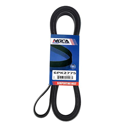 MOCA 6PK2775 EPDM Serpentine Belt Fits 2006-2011 for Chevrolet Impala 3.5L