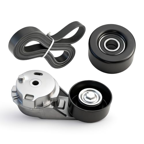 Serpentine Belt Tensioner and Pulley Kit For Chevy Colorado GMC Canyon - size: 90K-38178A