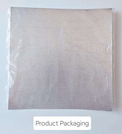 Silver Fynxir Self-Adhesive Aluminum Backed Aluminized Fiberglass Cloth Heat Shield - 12"x12" Sheet, Thermal Reflective Insulation Barrier for High Temp Protection (Automotive Exhaust, Firewall) - color: Silver, size: 12‘’ X 12''
