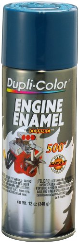 Dupli-Color DE1609-6PK Engine Enamel Spray Paint with Ceramic - Chevrolet Blue - 12 oz Aerosol Can Pack of 6 - color: Chevrolet Blue, size: 12 fl oz (Pack of 6)