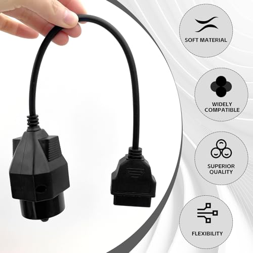 Adapter Fit for OBD1 to OBD2 16pin to 20pin Diagnostic Scanner Convertor Adapter Vehicle 16 Pin Connector Compatible with BMW - size: per BMW 20 Pin