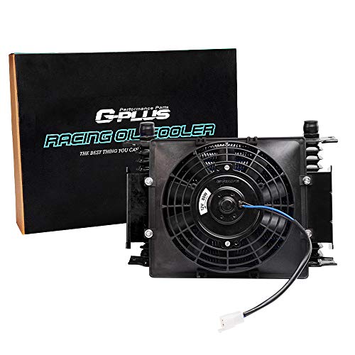 Vrracing 15 Row 10AN Universal Engine Transmission Oil Cooler+7" Fixed Cooling Fan Kit